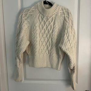 White cropped sweater / xsmall / H&M